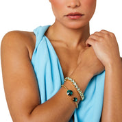 Stacking bracelet, stacking bracelet sets, tennis bracelet, emerald bracelet, gold bangle