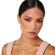 Eternal Halo Necklace | Rose Water Opal | Silver