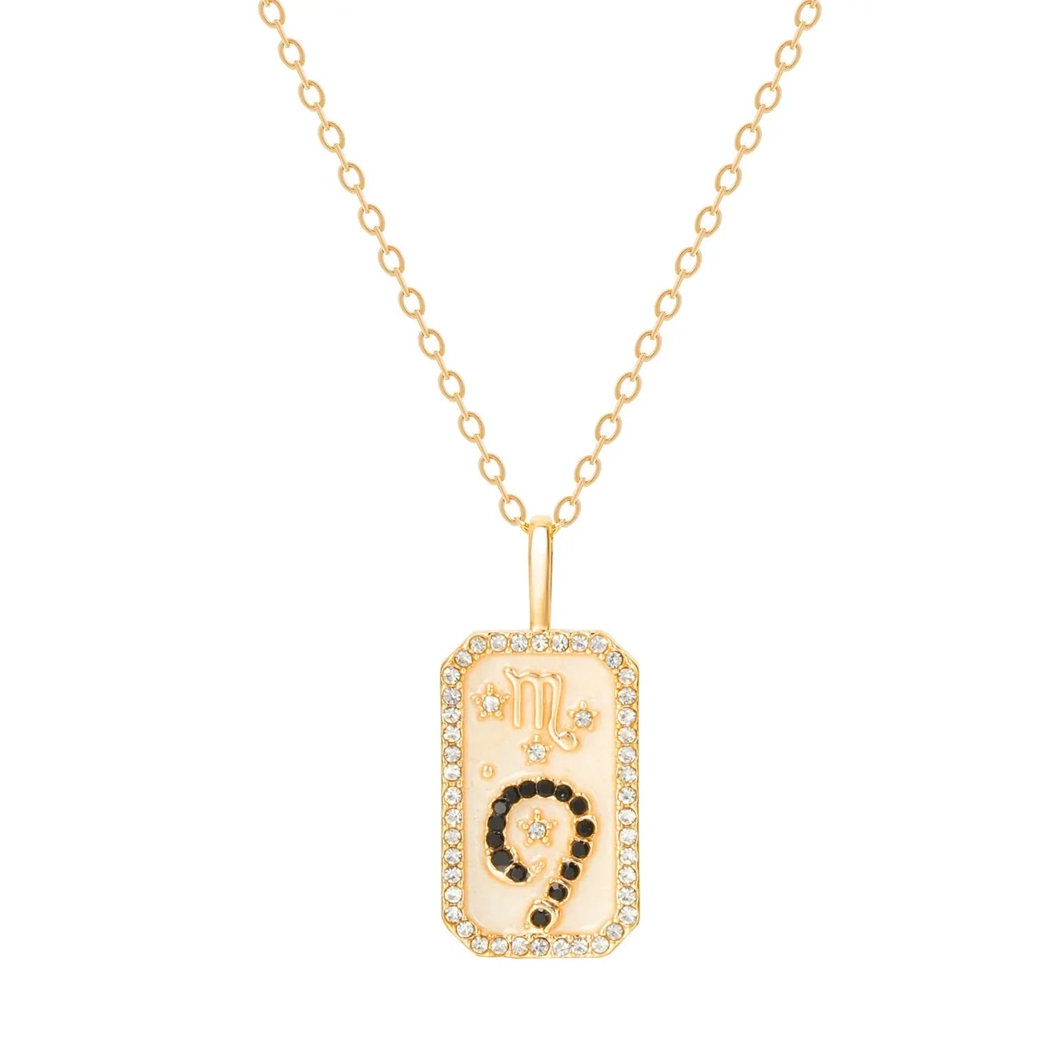 Scorpio Zodiac Constellation Amulet Necklace | Gold