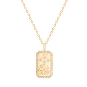 Elegant gold zodiac necklace with Cancer constellation — perfect gift for astrology lovers or Cancer birthdays