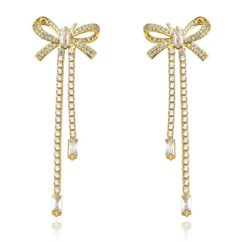Bow Fringe Earrings Bow Fringe Earrings
