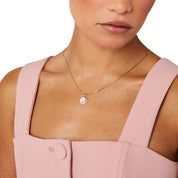 Eternal Halo Necklace | Rose Water Opal | Silver