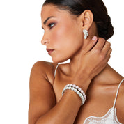 Silver Bracelet, Statement Bracelet, Wedding Bangle, Going Out Bracelet, Swarovski Bracelet, Opal Bracelet, Beautiful Bracelet, Pink Bracelet