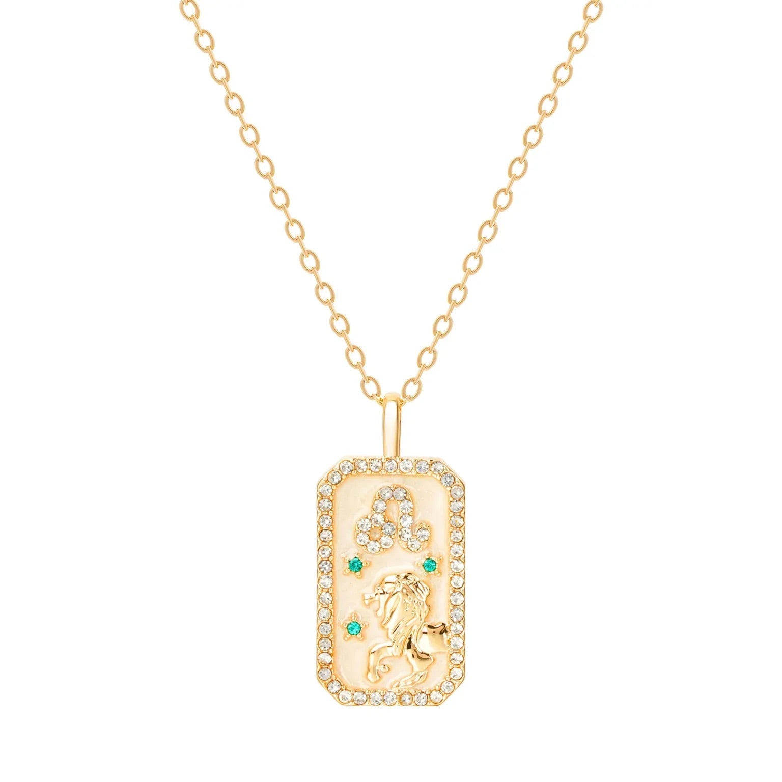 Leo Zodiac Constellation Amulet Necklace | Gold