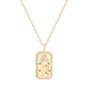 Leo Zodiac Constellation Amulet Necklace | Gold