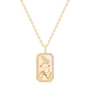 Capricorn Zodiac Constellation Amulet Necklace | Gold