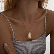 Elegant gold zodiac necklace with Cancer constellation — perfect gift for astrology lovers or Cancer birthdays