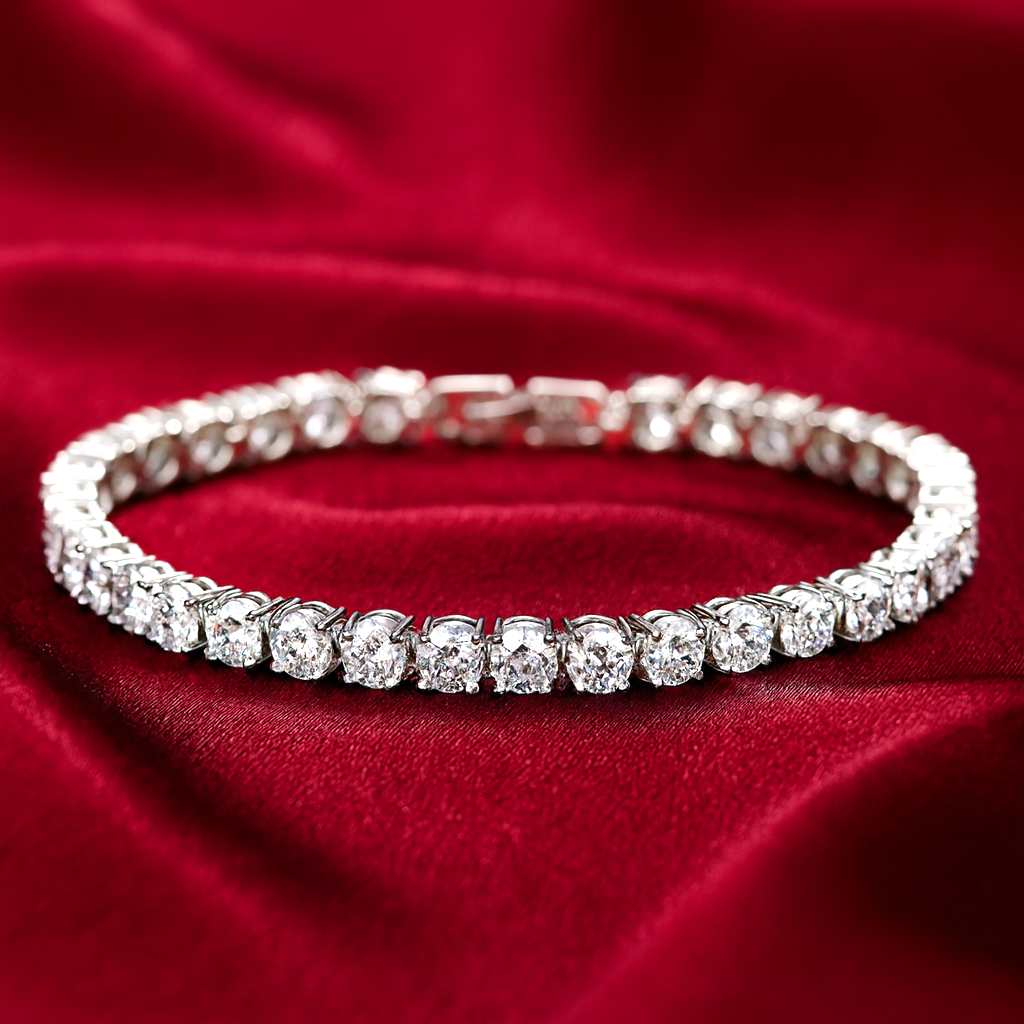 Classic Deluxe Tennis Bracelet | Silver