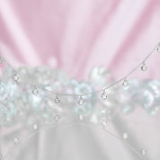 Raindance Crystal Droplet Choker Necklace | Silver