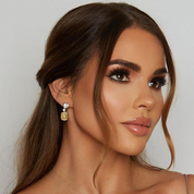 Amour Heart Drop Earrings | Silver | Citrine Yellow