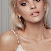 Crystal earrings, Heart earrings, Wedding earrings, silver earrings, drop earrings, party earrings, Silver earrings, going out earrings, statement earrings