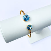 Stacking bracelet, stacking bracelet sets, boho stacking bracelets, gemstone stacking bracelets, aquamarine bracelets, swarovski bracelet, crystal bracelet, gold cuff bracelet, gold stacking bangle, tennis bracelet