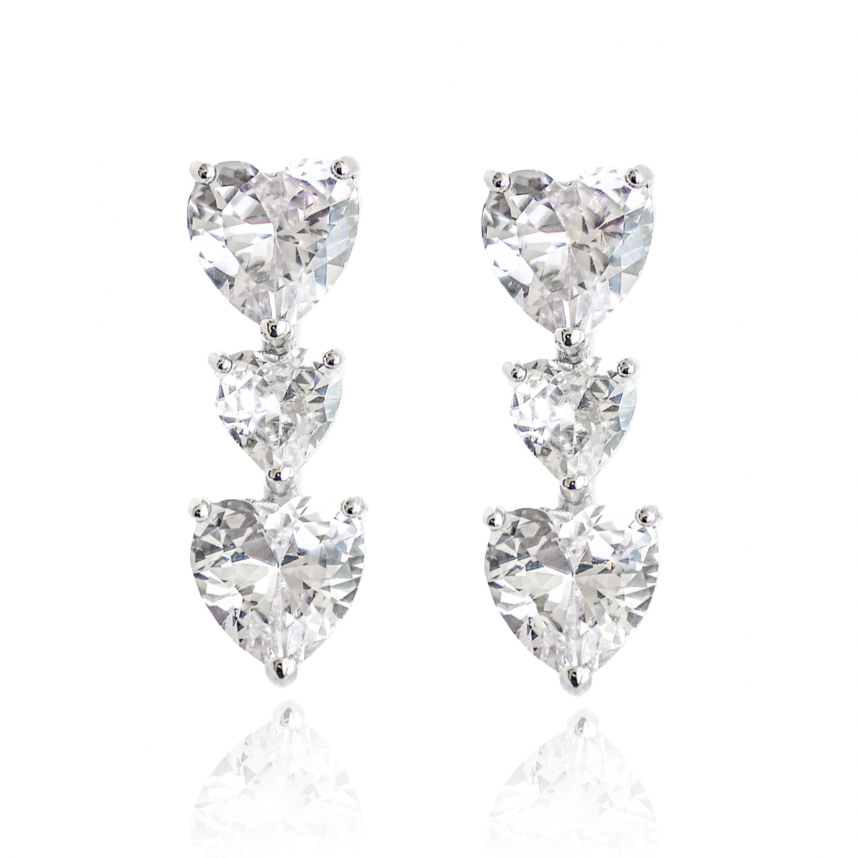 Statement earrings, party earrings, silver earrings, drop earrings, wedding earrings, going out earrings, sparkling earrings