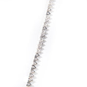 Heart tennis necklace, silver tennis necklace, tennis necklace, cz tennis necklace, silver choker, tennis chain, heart necklace, silver heart necklace, wedding necklace