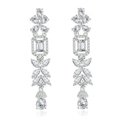 Drop earrings, silver earings, wedding earrings, statement earrings, going out earrings