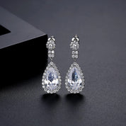 Silver earrings, teardrop earrings, wedding earrings, drop earrings, party earrings, silver earrings, going out earrings, statement earrings