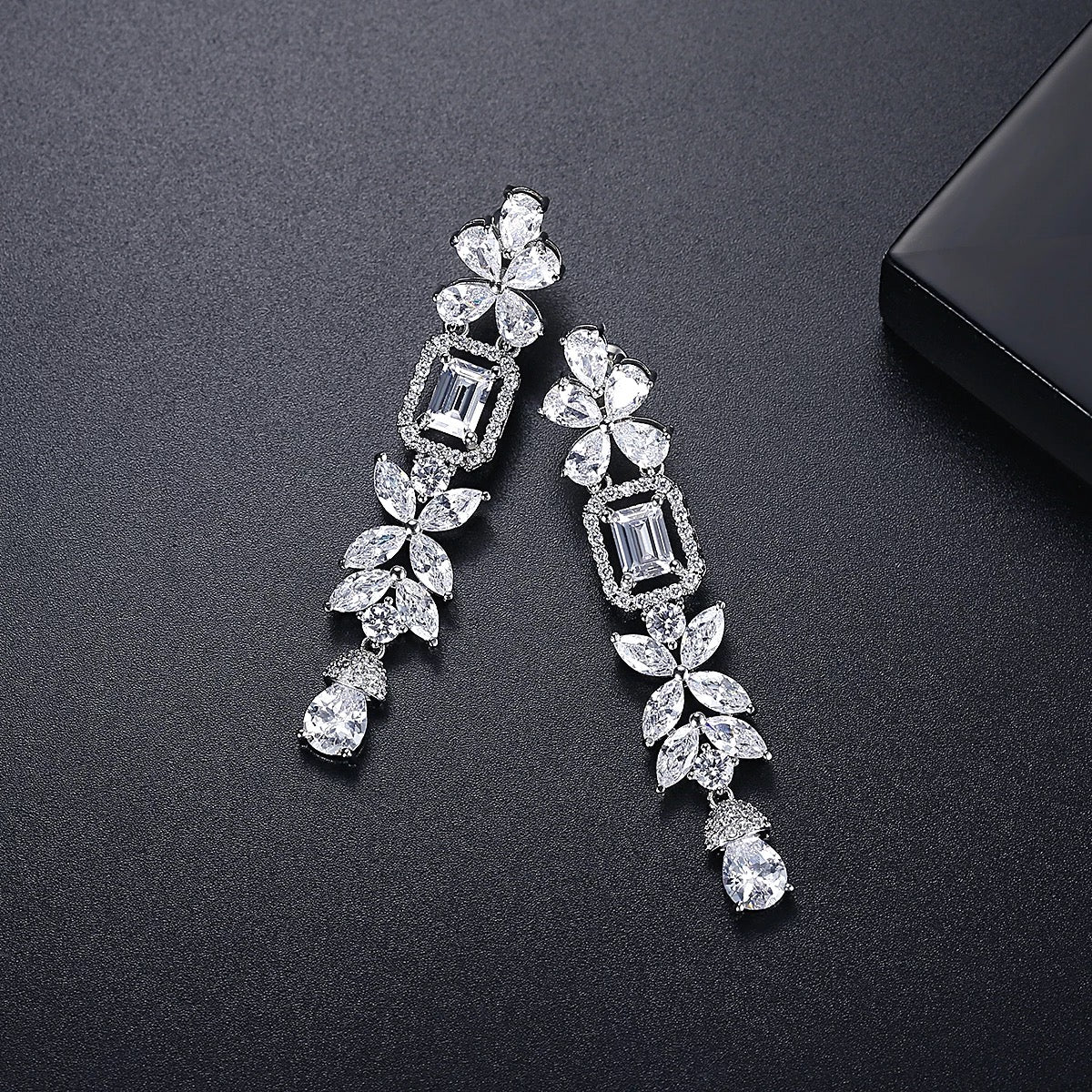 Drop earrings, silver earings, wedding earrings, statement earrings, going out earrings