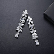 Drop earrings, silver earings, wedding earrings, statement earrings, going out earrings