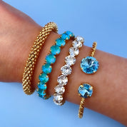 Stacking bracelet, stacking bracelet sets, boho stacking bracelets, gemstone stacking bracelets, aquamarine bracelets, swarovski bracelet, crystal bracelet, gold cuff bracelet, gold stacking bangle, tennis bracelet