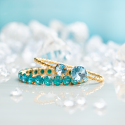 Stacking bracelet, stacking bracelet sets, boho stacking bracelets, gemstone stacking bracelets, aquamarine bracelets, swarovski bracelet, crystal bracelet, gold cuff bracelet, gold stacking bangle, tennis bracelet