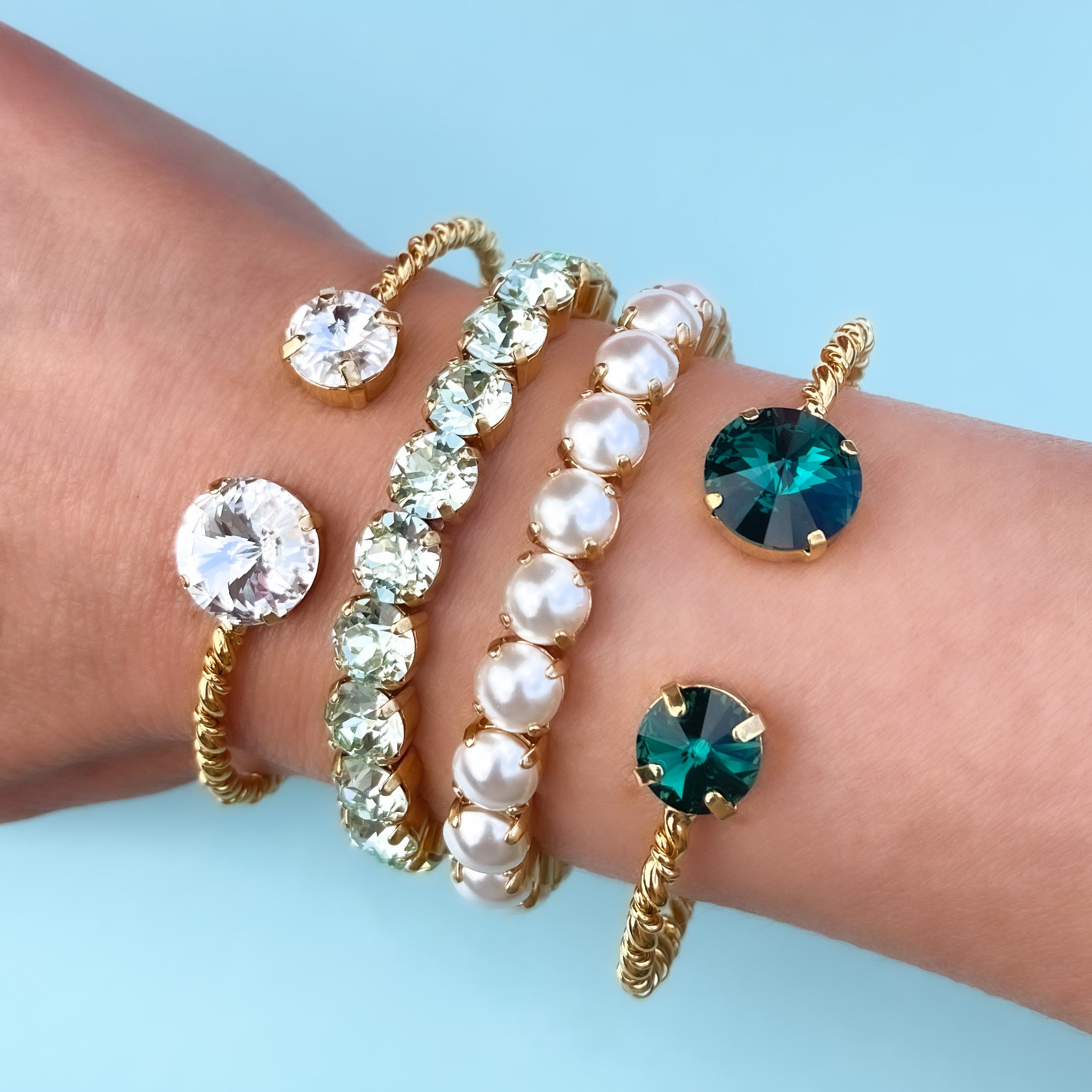 Stacking bracelet, stacking bracelet sets, boho stacking bracelets, gemstone stacking bracelets, pandora stacking bracelets, swarovski bracelet, crystal bracelet, gold cuff bracelet, gold stacking bangle, bracelet gift, wedding bracelet, going out bracelet,