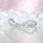 Deluxe silver tennis bracelet displayed in Valentina Rose gift box – perfect for gifting