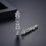 Drop earrings, silver earings, wedding earrings, statement earrings, going out earrings