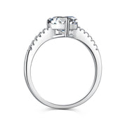 Heart ring, wedding ring, engagement ring, silver ring, 925 ring