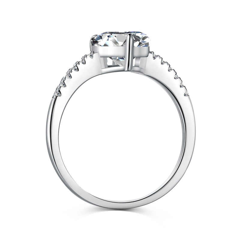 Heart ring, wedding ring, engagement ring, silver ring, 925 ring