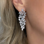 Siren Dramatic Statement Earrings | Silver