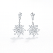 Elsa Snowflake Earrings | Silver
