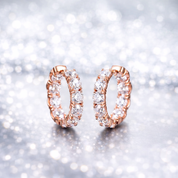 Rivière Hoop Earrings | Rose Gold