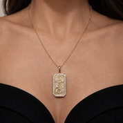 Elegant gold zodiac necklace with Cancer constellation — perfect gift for astrology lovers or Cancer birthdays