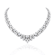 Crystallise Statement Necklace | Silver