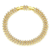 Gold bracelet, tennis bracelet, crystal bracelet, wedding bracelet, scatter bracelet, gold tennis bracelet