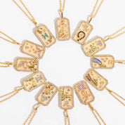Elegant gold zodiac necklace with Cancer constellation — perfect gift for astrology lovers or Cancer birthdays