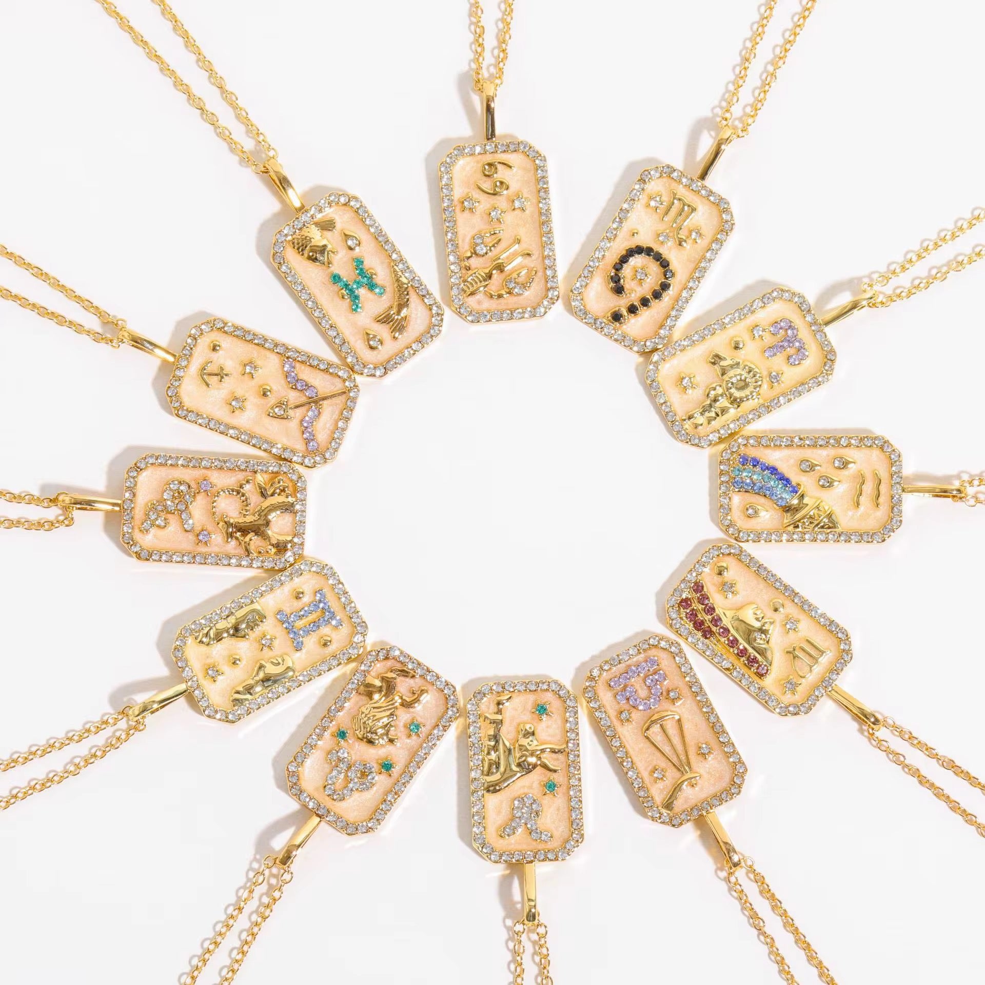 Elegant gold zodiac necklace with Cancer constellation — perfect gift for astrology lovers or Cancer birthdays