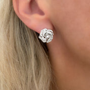 English Rose Earrings | Silver