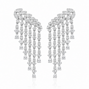 Lumi Graduating Cascading Earrings l Silver