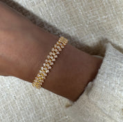 Gold bracelet, tennis bracelet, crystal bracelet, wedding bracelet, scatter bracelet, gold tennis bracelet