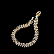 Gold bracelet, tennis bracelet, crystal bracelet, wedding bracelet, scatter bracelet, gold tennis bracelet