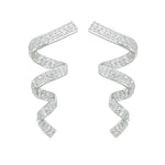 Tallulah Twisted Drop Earrings | Silver