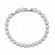 Fiora Halo Tennis Bracelet | Silver