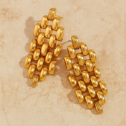 Labyrinth Lattice Earrings | Gold