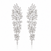 Starlet Supreme Statement Chandelier Earrings | Silver
