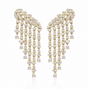 Lumi Graduating Cascading Earrings | Gold