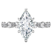Selena Gomez Ring, Marquise ring, Engagement Ring, Wedding Ring, Eternity Ring, Cocktail Ring, Half Coverage Ring, Silver Ring, Navette Ring