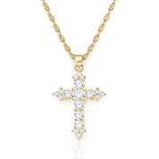 Cross Pendant Necklace | Gold