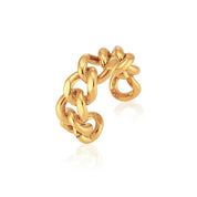 Curb Chain Ring | Gold