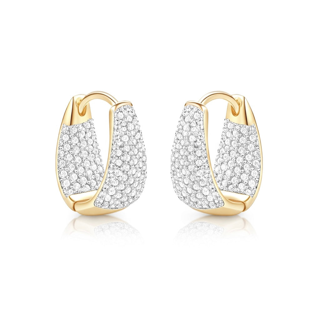 Mini Dome Hoop Earrings | Gold